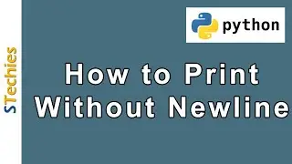 Python Print Without Newline