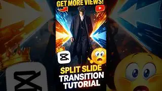Split Slide Effect in CapCut 🔥 | Smooth Transition Tutorial #shorts  #capcut