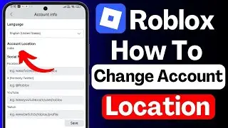 How to Change Roblox Account Location 2026 | Roblox Account Setting Update | Fix Roblox Region Issue