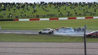 BTCC 2019 Donington Park - Carl Boardley & Michael Crees Crash