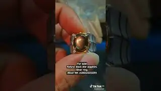 Black star sapphire #forsale #batumulia #batupermata #blacksapphire #gemstone #silver #foryou #fyp