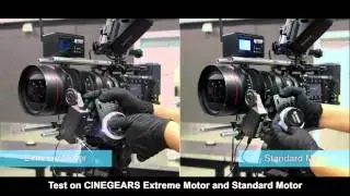 Cinegears Motor, Extreme and Standard test on RED 18 - 85 Zoom Lens