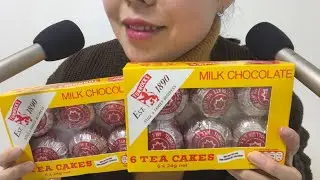 한국어ASMR 터녹스 티케이크 밀크초콜릿 이팅사운드 Tunnocks tea cakes eating sound🍫🫶