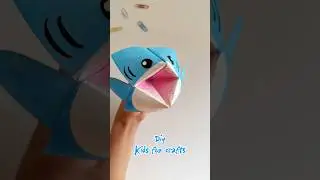 kids Fun Craft 🐟 🦈 #funcrafts #craftideas #kidscraft #kidsactivity #kidsfun #funnyshorts