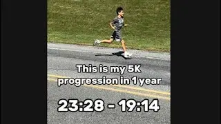 My 5K progression in 1 year 23:28 - 19:14