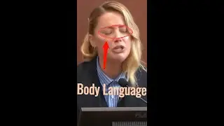 Dry eyes, dry nose, no tears. Body Language #bodylanguage Testimony Day 1. Amber Heard #amberheard