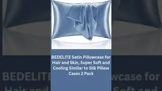 BEDELITE Satin Pillowcase for Hair and Skin, Super Soft and Cooling Similar to Silk Pillow Cases