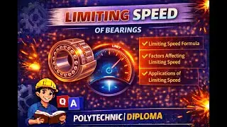 Limiting Speed of Bearings | Machine Design | Polytechnic Mechanical