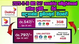 ඩයලොග් 547 අලුතින් කොහොමද ඇක්ටිව් කරගන්නේ / Dialog Fun Blaster 547 /  Dialog package 797