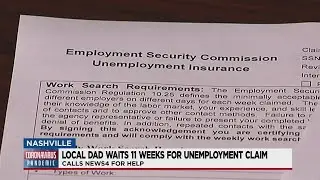 Local Dad Waits 11 Weeks For Unemployment Claim