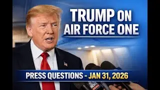 President Trump Answers Press Questions Aboard Air Force One | Official Gaggle Jan 31, 2026