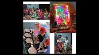 Happy navratri ❤️#kanjak pujan & kirtan on ashtami #jai mata dii#dance and great fun #minivlog #