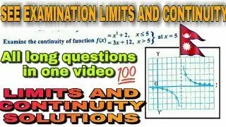 Imp questions from Limit and Continuity || SEE || Opt. Mathematics || Perfect Learning