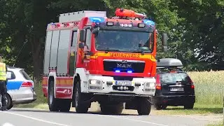 [Gebäudebrand in Westergellersen] Einsatzfahrten  Feuerwehr Gellersen Plus Lüneburg-Süd