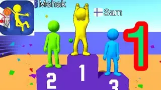 Jump Dunk 3D gameplay walkthrough part-1 Level 1-20 (iOS, android)