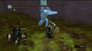 Dark Souls Remastered | Mob of 3x Crystal Golem by Crystal Cave, aggro one at a time