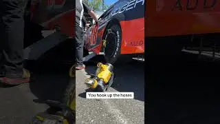 How to cool down a NASCAR race car!