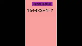 Brain Teaser #viralvideo #iqtest #puzzle #brainteaser #olympiad #ssccgl #railway