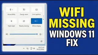 How to Fix WiFi Icon Missing in Windows 11 | WiFi Not Showing in Windows 11