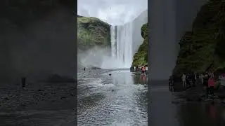 Sk&oacute;gafoss in full force. No filters needed. 🌊✨