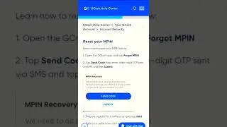 #howto Gcash Reset MPIN