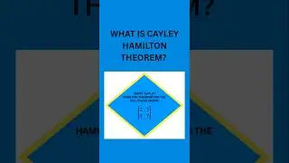 Cayley Hamilton theorem#shortsvideo#education#shortsfeed#mathematics#tech#technology