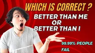 Grammar Quiz|| English Grammar Questions and Answers|| Than Me Vs Than I