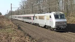 Locomotives SYBIC BB 26000 et trains Intercit&eacute; en for&ecirc;t de Fontainebleau