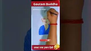 Gautam buddha drawing colour easy | Gautam  buddha drawing | #artistshintumourya  #billionairearts