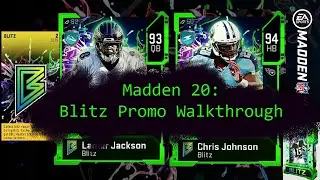 MADDEN 20 BLITZ PROMO |GET MASTER TICKETS | BLITZ PACKS | MASTERS LAMAR JACKSON | CHRIS JOHNSON