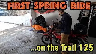 First Spring Ride on the Honda Trail 125