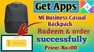 #Getapps Mi business bagpack Buy Free || coupon Redeem & Apply Live आप भी Buy कर सकते हैं Free में।