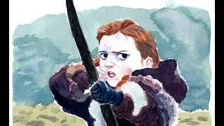 paso a paso Ygritte (juego de tronos) en acuarela