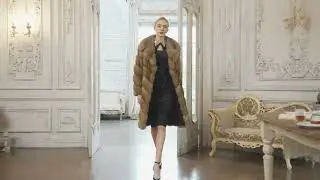 women's fur coat 2322 natural fur long mink outerwear Jackets trench coats clothes 2301045