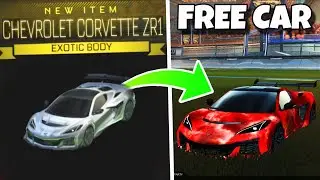 NEW CHEVROLET CORVETTE ZR1 CAR IN ROCKET LEAGUE