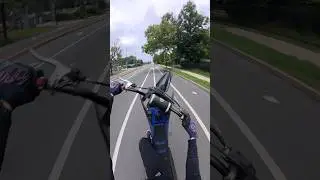 NO BRAKE WHEELIES ON A 2STROKE #shorts