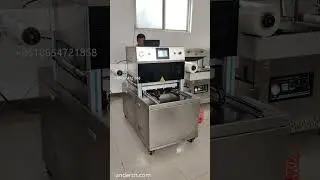Automatic vacuum skin packaging machine LSP450/2S works in 2 directions #packagingmachine #skinpack