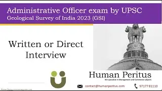 Administrative officer GSI 2023- Written exam or direct interview