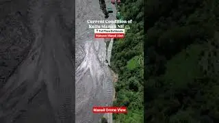 Kullu Manali Leh Highway Drone Footage Live From Manali #shorts #manaliflood #manali