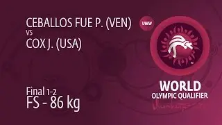 GOLD FS - 86 kg: J. COX (USA) df. P. CEBALLOS FUE (VEN), 6-0