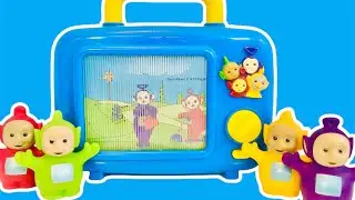 Teletubbies Wind-Up TV Musical TV Television Vintage Toy