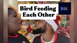 Rosealee & Akeem Matching PJ's, Bird Feeding Each Other. Christmas 🎄 2025