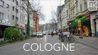 Cologne Germany 4K Driving Tour - K&ouml;ln City Drive