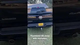 2024 Ram Laramie Stock exhaust vs Flowmaster 40 series with resonators