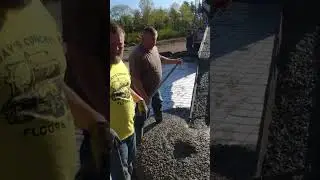 How did a quart of oil get in the mix? #shorts #concreteslab #concretemixdesign #concreteballs