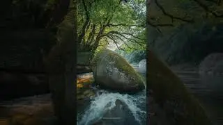 River Sounds in the Forest &ndash; Natural ASMR Ambience #asmr #nature #naturesounds #naturesvoice #river