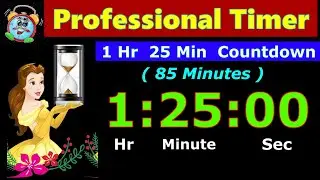 85 Minutes Countdown [Reverse Time] 85 To 0 Minute Timer | Digital Clock | Alarm | Stopwatch