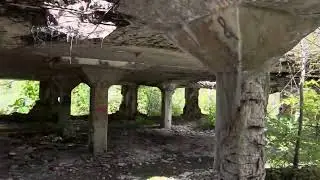 Bayless paper mill ruins, moving up the floors. :) Austin PA
