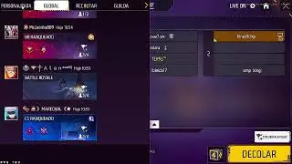 JOGANDO FREE FIRE🔥4V4 6V6 COM ISCRITOS🔥 300 subs