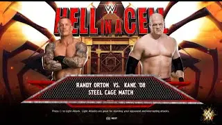 Randy Orton Vs Kane | Steel Cage Match WWE 2k24